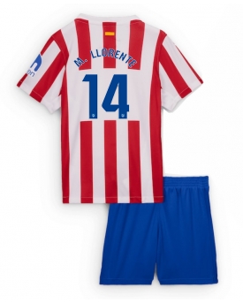 Billige Fotballdrakt Atletico Madrid Marcos Llorente #14 Replika Hjemmedraktsett Barn 2025-26 Kortermet (med bukser)